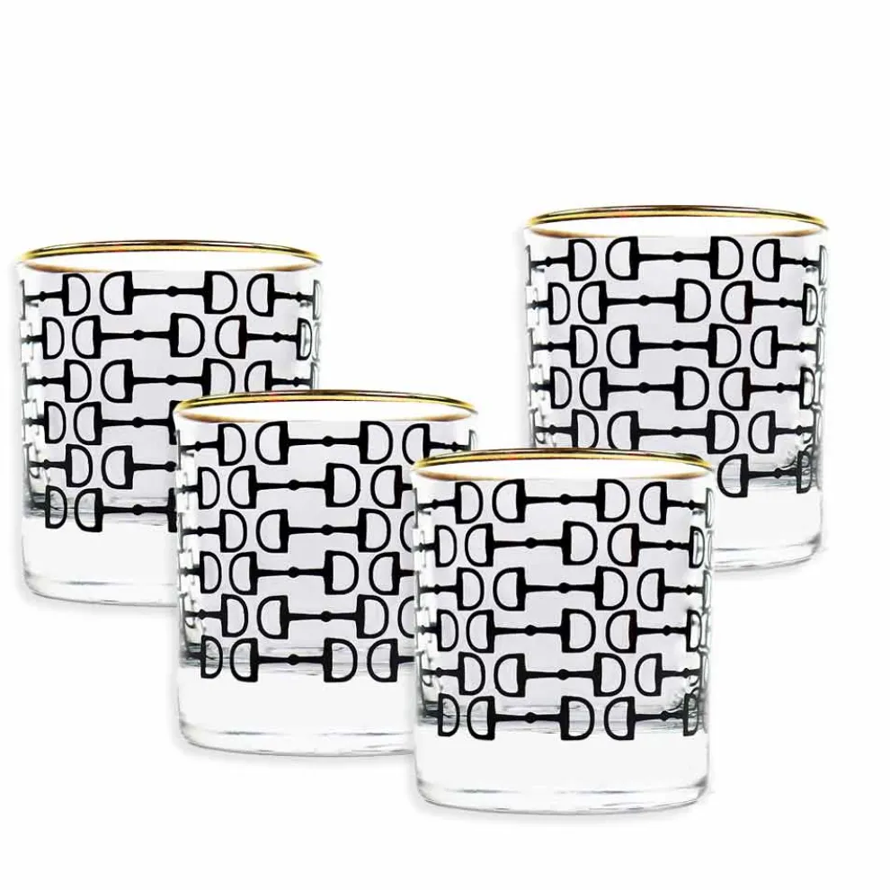 Black Pony Club Bourbon Glass | Set of 4