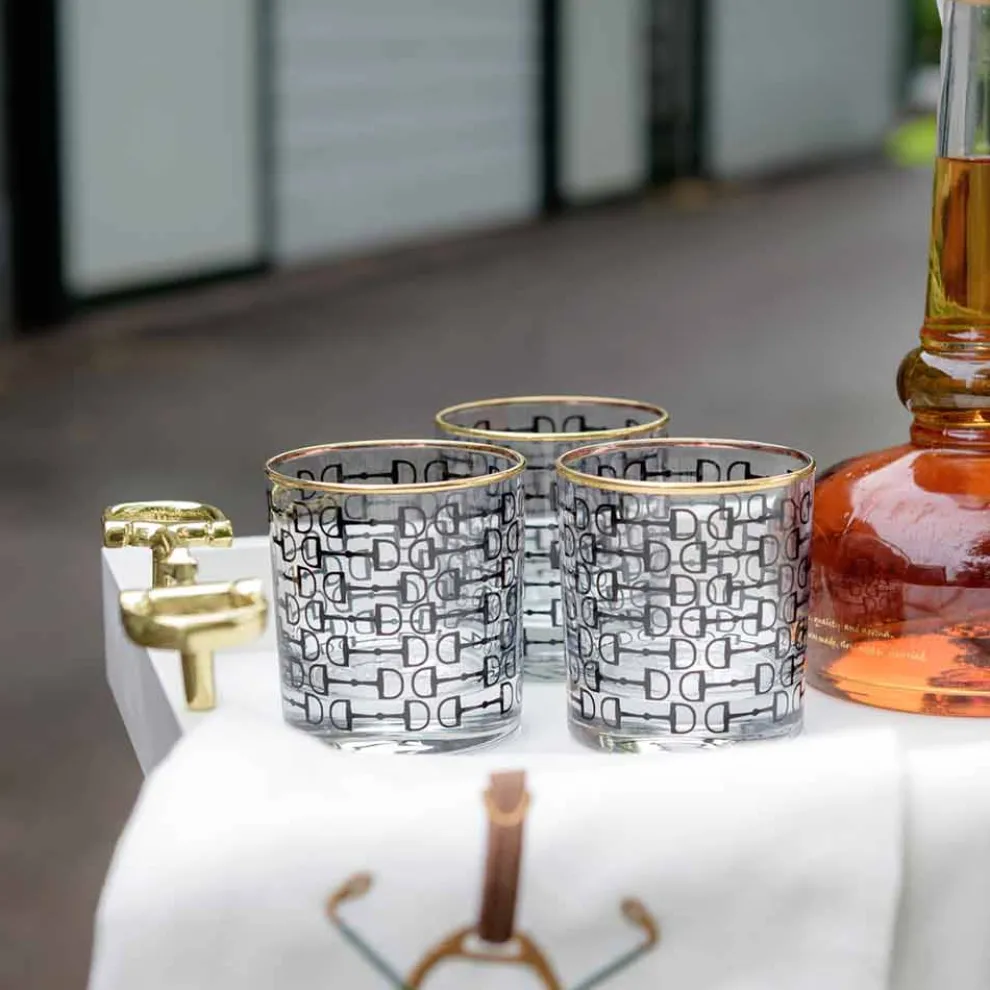 Black Pony Club Bourbon Glass | Set of 4