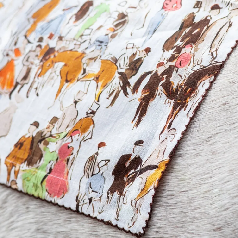 Paddock Scene Linen Napkin