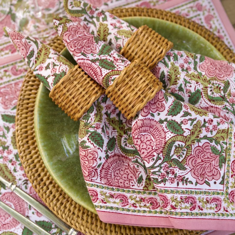 Wicker Napkins Rings (Set of 4)